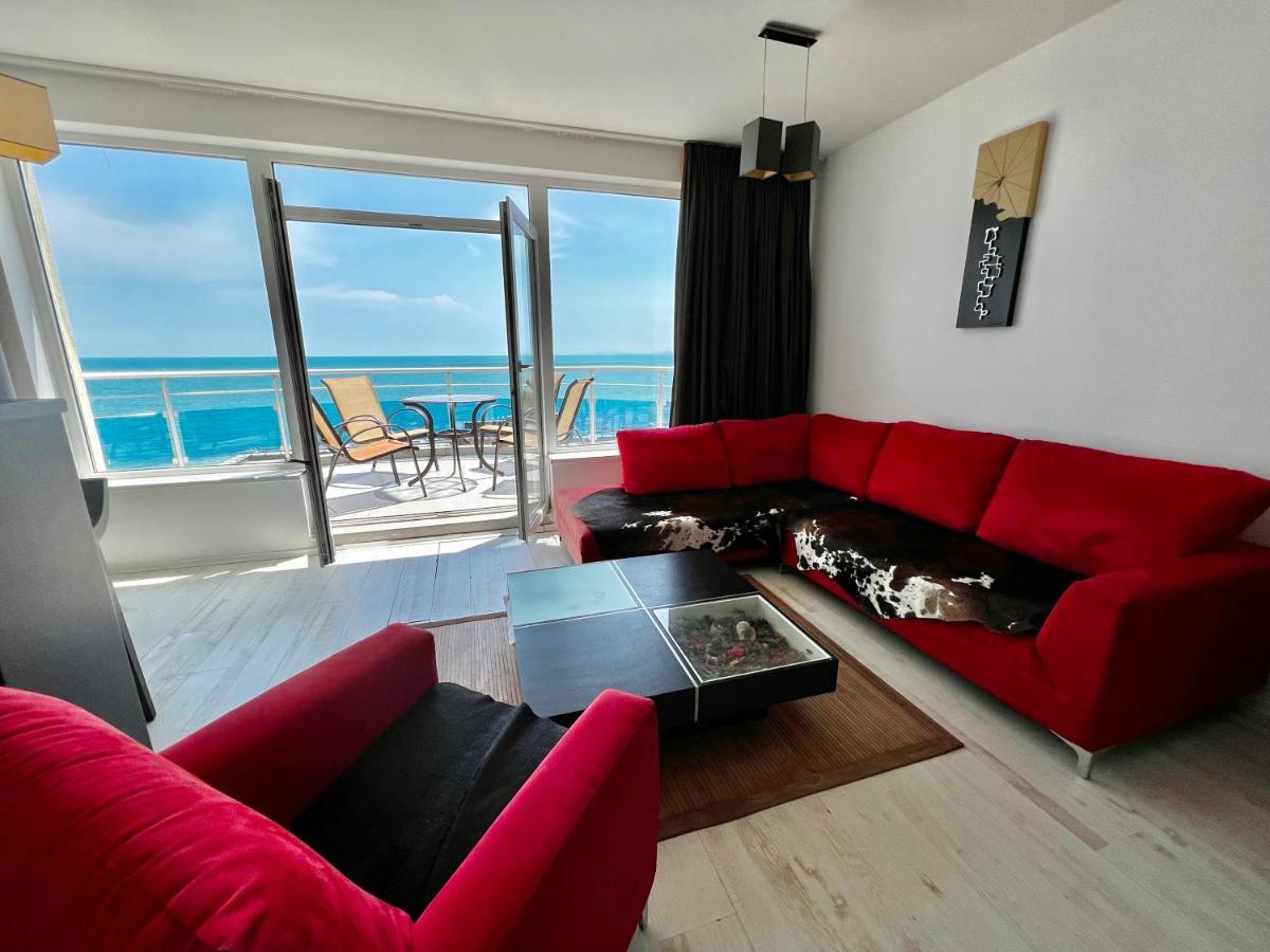 Modern Beachfront Apartment With Pool Rawda Exterior foto
